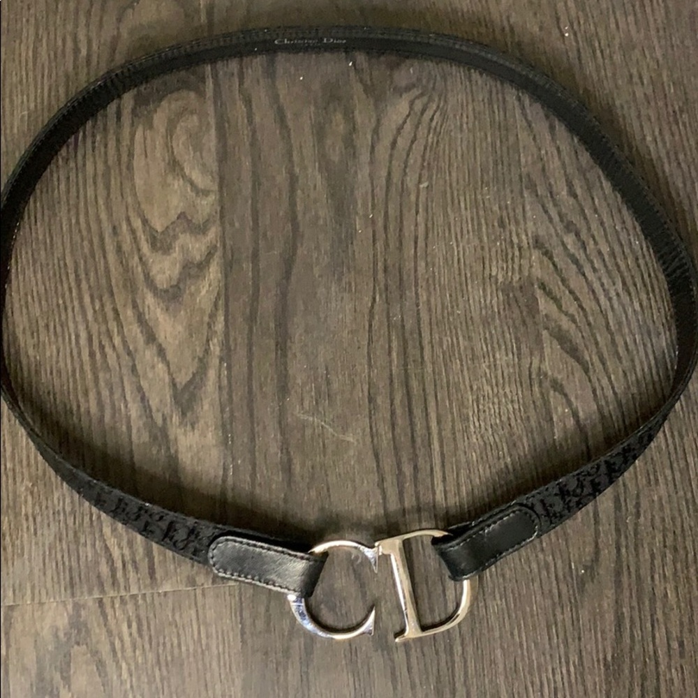 Christian Dior Black Belt Excellent Condition